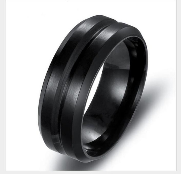 European and American antique tungsten steel men's rings