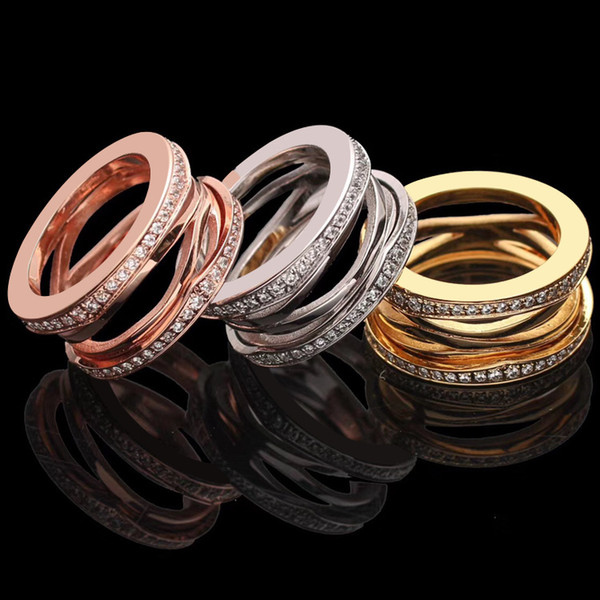 New style 316l titanium stainless hollow wide drill ring women couple engagement ring jewelry