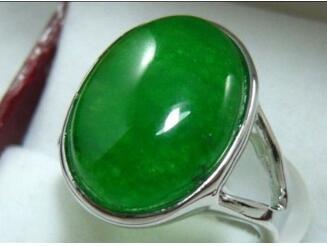 Free Shipping Stunning green natural stone bead GP ring(#6,7,8)