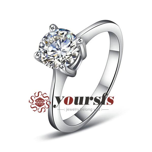 Yoursfs Rings New Fashion austrian crystal ring 1ct Simulated Diamond Engagemant 18K Gold Plated Crystal Unique Wedding Ring for wemon R226