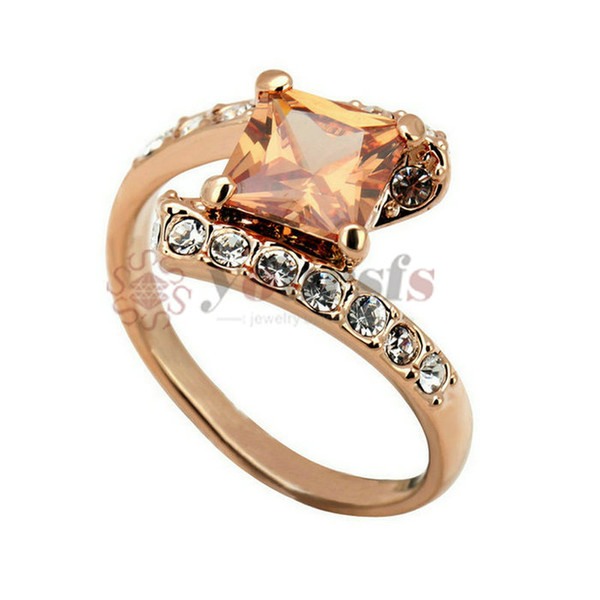 Yoursfs Fashion Plated Jewelry CZ zircon rings for women engagement wedding female rings cute jewelry