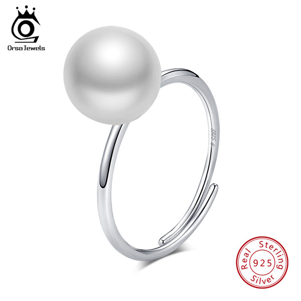 New Design ORSA JEWELS 925 Sterling Silver Women Rings 4 Color Adjustable Ring For Female Fashion Jewelry SR75