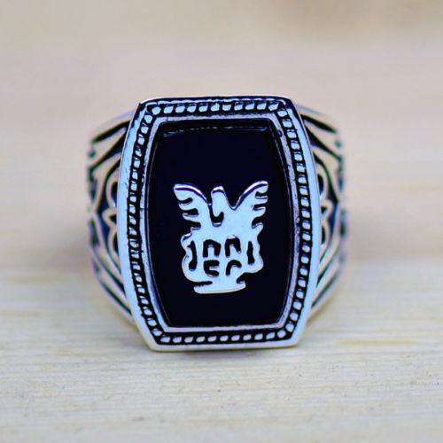 High quality Free Shipping Handmade Antique Vampire Diaries Jeremy Lapis 18K Gold Filled GP Men Ring Size 8-12 Gift