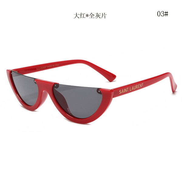 France Y L des lunettes de soleil Red Black Sunglasses occhiali da sole with Original Box Women's Sunglasses