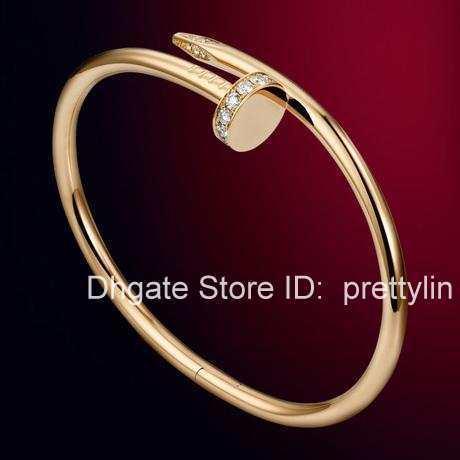 Hot Sale Top Luxury Bracelet Gold 925 Silver Color Adjustable Open Crystal Wire Bangles For Man Women Band Diamond Bracelet Bracelets