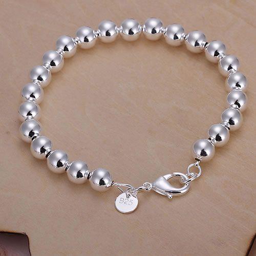 H126 hot sale new wholesale Fashion new Brand women 1pcs 925 sterling silver jewelry bead bracelet,hot sale 925 silver charm chain bracele9