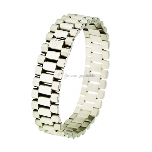 316 stainless steel New 1 Style Hot Sale Men Gold Silver Stainless Steel for Rolex Bands Bracelet Men Women