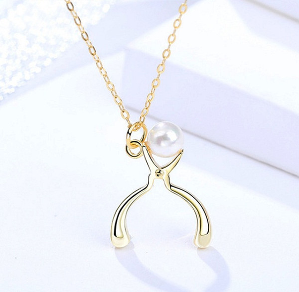 sterling silver 925 rnecklaces for women tool pliers pendants pearl girls jewelry chokers students youth fashion casual bijoux suppliers 1pc