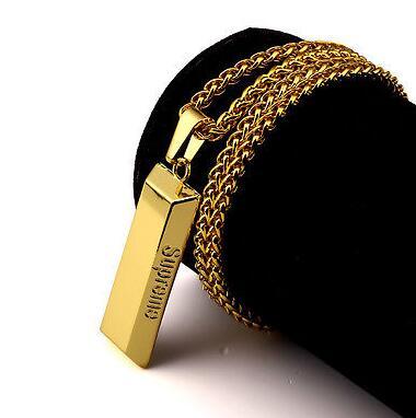 Hip Hop Men 's Necklace 18K Gold Pendant Necklace Jewelry fashion accessories