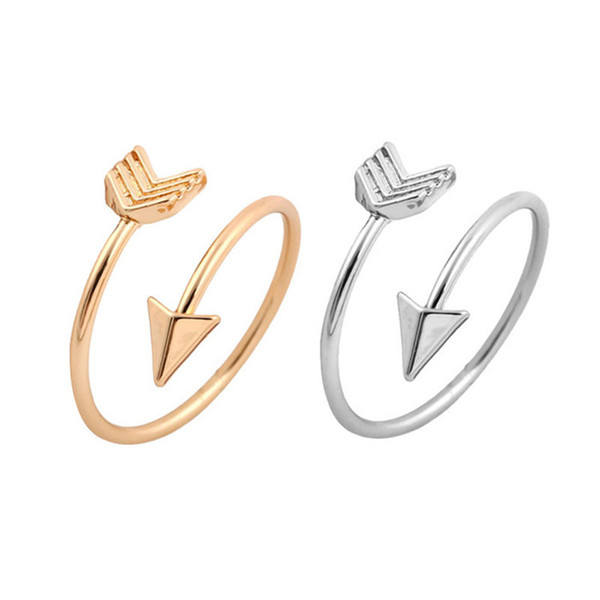 FINE ARROW RING in Silver, Gold or Rose Gold Plate. Thumb/Wrap ADJUSTABLE Love for mon girlfriend gift free shipping