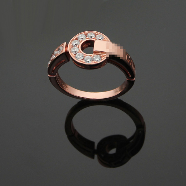 women diamond rings rose gold Forever lover Salute ROME rings Woman wedding jewelry Sterling Silver