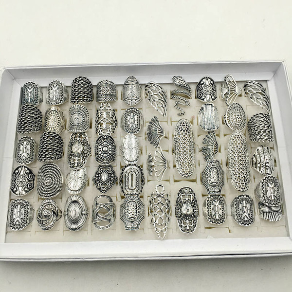 New Fashion Accessories 20pcs/lot Roses and Owl and Tree of life Punk Style Ring Retro Style Jewelry