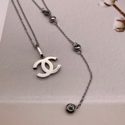 Top Quality Famous Brand Design Jewelry Fashion 316L Stainless Steel Style silver Gold rose letter pendant necklace chain For Men Women