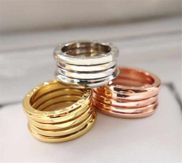 Fashion Titanium Stainless Steel Elastic Multiwall 3 layer Rings, Women / Men Wedding Band Jewelry--- Yellow Gold/Rose Gold /Silver Colors