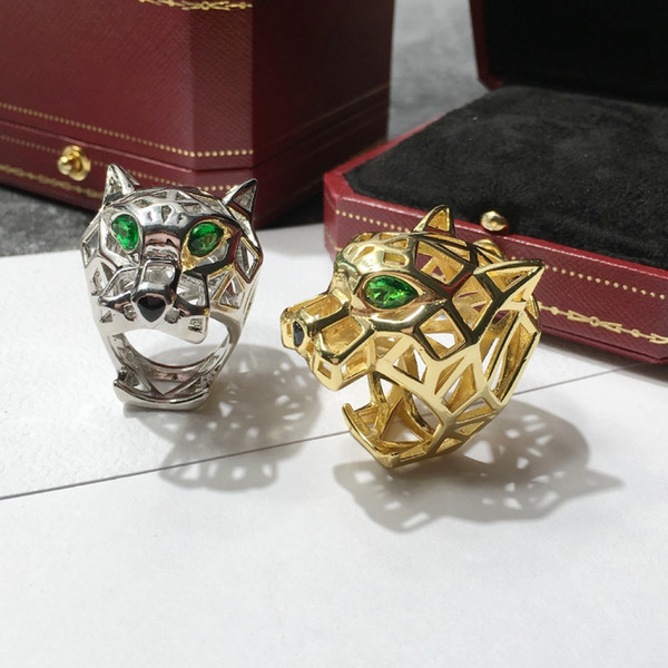 CAR4 new arrival fashion Stainless steel rings Tiger head beautiful ring for lover romantic gift free shipping