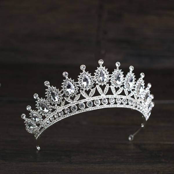 European and American bride jewelry crown headdress crown hairband bride crown