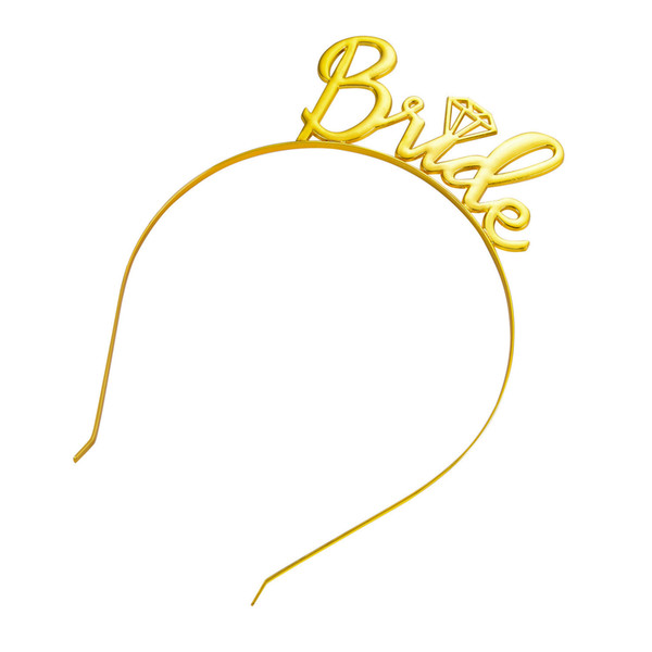Bride To Be Crown Tiara Headband for Wedding Bachelorette Party Bridal Shower Decoration Supplies Favor Gifts
