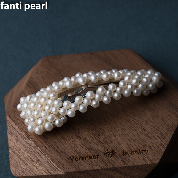 Handmade hair pin freshwater Pearl hair pin Chinese handmade free shipping bridal hair pins clips accessories for wedding