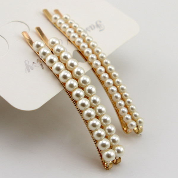 rhinestones pearl clip hair accessories for women hair pins for weddings
