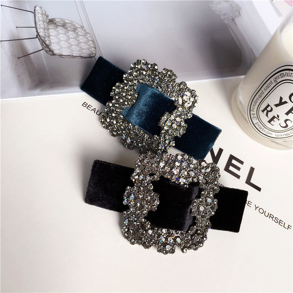 Fashion Rhinestone Spring Hair Clips Hair Accessories elegance Women Luxurious Glittering jewel hair clips Hairpins barrette C18111701