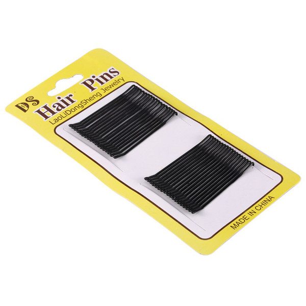 32 pcs Fashion Black Women's Pins Invisible Wave Hair Grips Salon Barrette Hairpin Hair Clips Ladies' Barrette Invisible Clips