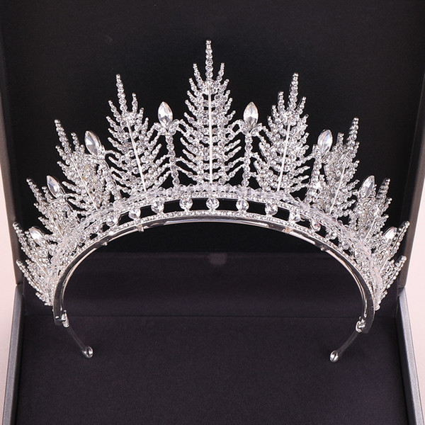 New Korean Crystal Crown Handmade Crown Bride Marriage Crown Wedding Headwear