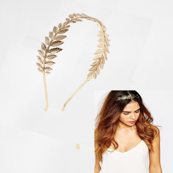 designer jewelry hair headbands gold leaves headband for bridal wedding jewelry headbands hot fashion free of shipping