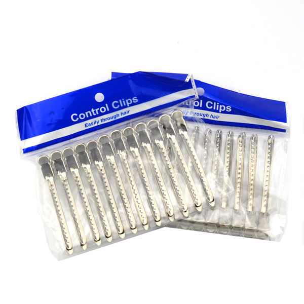Hot 12pcs Alligator Hair Clips Barrettes Stainless Hairdressing Clips Salon Hair Pins Accessories DIY Styling Tools