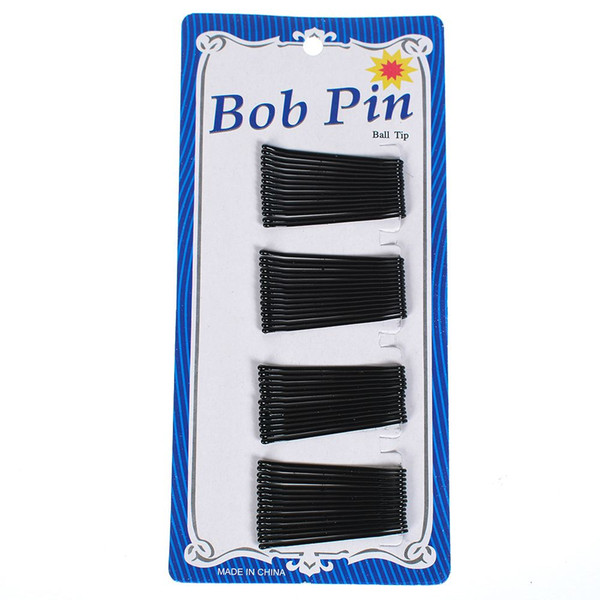 60Pcs/set Pro Hair Clips 4cm Black Pins Curly Wavy Grips Hairstyle Hairpin Hair Hairdressing Styling DIY Tools Pin