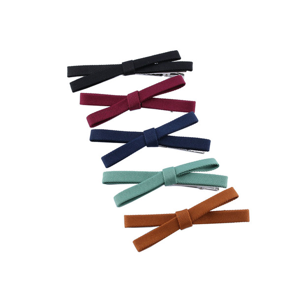 HOT Wholesale Bowknot Hairpin Kids Girls Hair Bow Clips Barrette Hair Clip Cosmetic Makeup Tools Hairstyling Makeup Tools Clip