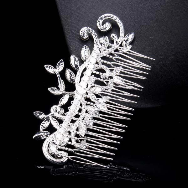 Diamond jewelry Leaf Crystal Imitation Rhinestone Bridal Tiaras Hair Combs Hairpin Wedding Hair Accessories Hair Jewelry CPA199