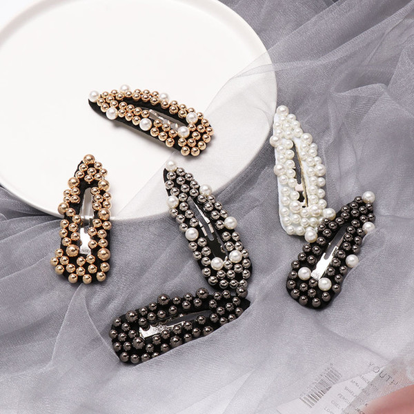 2019 New Simulated Pearls Hair Clips Jewelry for Women Statement Boho Girls Gift Hair Hoops Hair Pins Wholesale