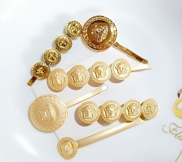 Vintage Baroque gold hair clip bb hairpin hair pins headdress girl women fashion jewelry wedding bridal hair accessories for women
