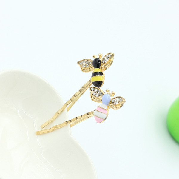 Bees Crystal Wings Hairpins Decorations Hair Accessories Clips for Girls Barrettes Hair Jewelry for Women