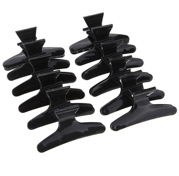 12pcs/set Butterfly Holding Hair Claw Section Styling Tools Hair Clip Clamps Hairpins Pro Salon Fix Hair Hairdressing Tool