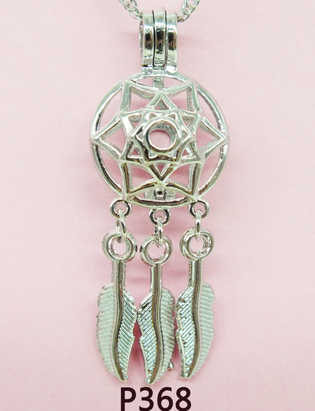 2018-P368# free delivery Lady Party Jewelry Sets Dream Catcher Pearl cage Pendant/Necklace/Bracelets (Free Shipping Pearl Oysters)