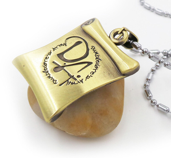 10PCS Vintage Bronze DA Book Necklaces & Pendants Charms Collar Choker Statement Necklaces Pendants Fashion Jewelry For Women U55