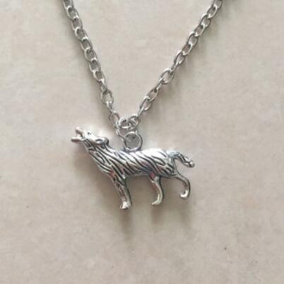 20PCS Vintage Silver Wolf Cowboy Shoes Microphone Knot Heart Feet lighthouse Saturn Pizza Ohm Necklaces Pendants Choker For Women Jewelry