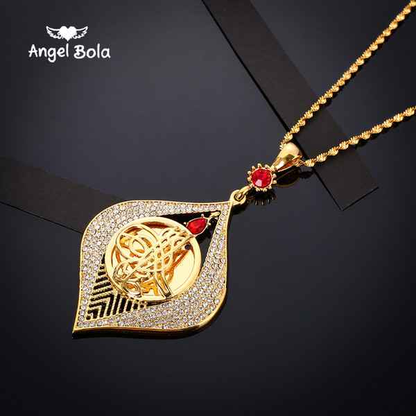 Hot Middle Eastern Muslim Islam Halal Diamond Evil Eye Necklace Ms. Men's Necklace