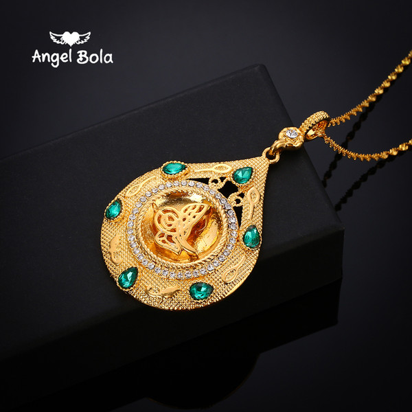 Fashion Pendant Necklaces Muslim jewelry Gold Color Religion Muslim Jewelry Vintage Necklace For Women Man