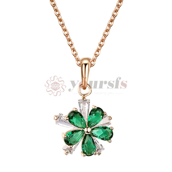 New Plum Flower Necklaces & Pendants For Women Girls Gift Fashion jewelry