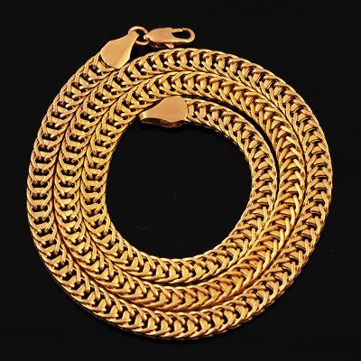 mens necklace stainless steel hip hop jewelry with iced out chains gold plated Simple necklace stainless steel jewelry 3style 2018 wholesale