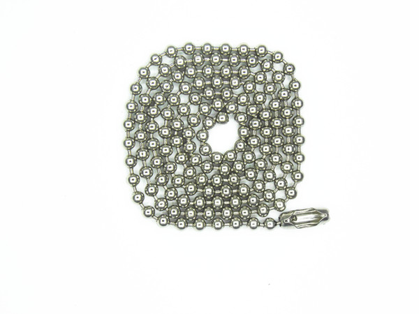 30 Inch Stainless Steel #8(4mm) Ball Chain Necklaces 10 Count beads chain necklace Jewellery making diy chain