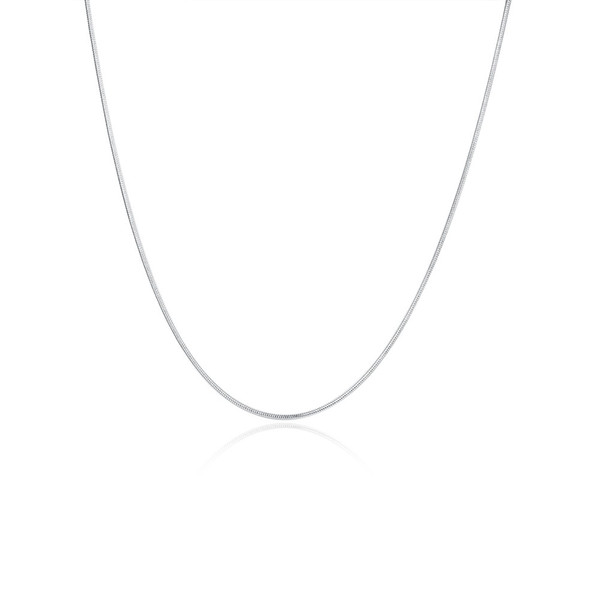 1MM 2MM 925 Sterling Silver Snake Chain Necklace Women Italian Crafted Necklace Thin Strong Lobster Claw Clasp 16 18 20 22 24 inch