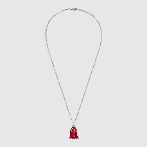Counter genuine sterling silver red enamel red pendant lobster clasp retro silver ring from raw materials, production, processing a series o