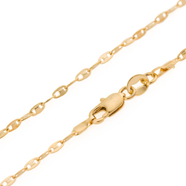 Chinese popular style high-quality gold-plated copper cable chain 18k gold-plated couple necklace filled gold necklace wild Christmas gifts