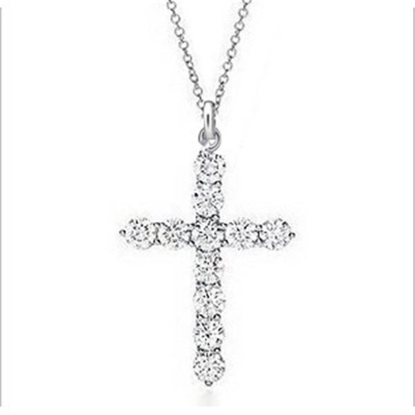 2019 925 jewelry necklaces women Cut jewelry loss silver crystal pendant bijoux en argent woman necklaces jewellery At a