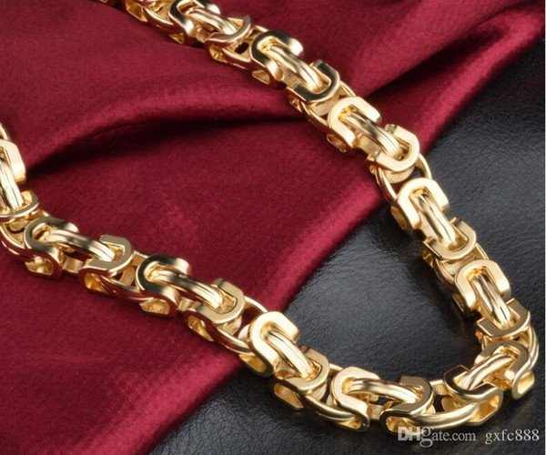 Europe and the United States domineering fashion men's necklace 18K gold Feijiaoluo necklace