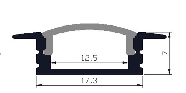 Free Shippinglength customized aluminum housing led light bar cabinet lighting housing high power aluminium profile for