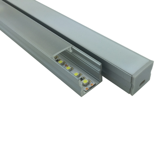 30 X 2M sets/lot Surface mounted aluminum U channel Square type led aluminum profile for wall embedded lights